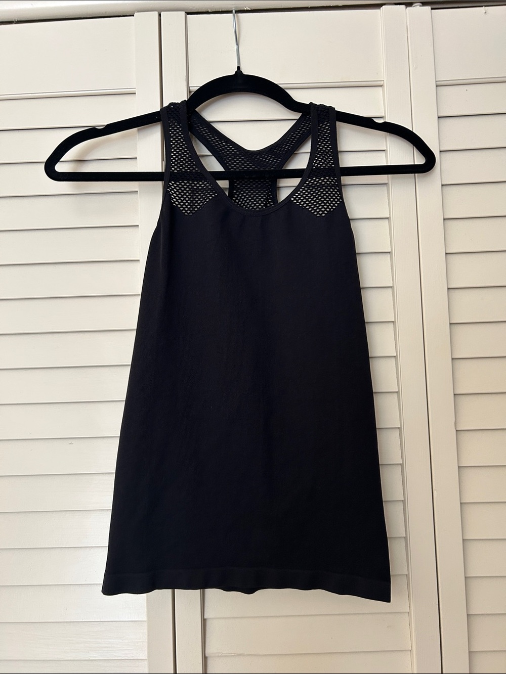 Joe Boxer Black Mesh-Racerback Athletic Tank Size S